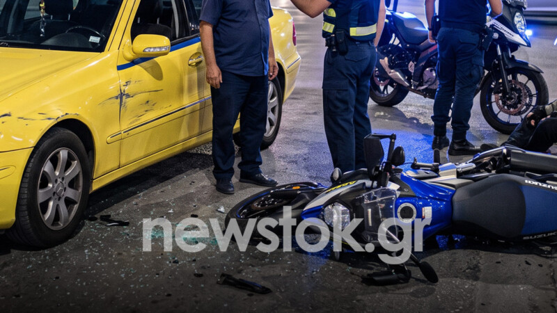 Τιμόνι στο… μεθύσι: Ταξιτζής συγκρούστηκε με μηχανή